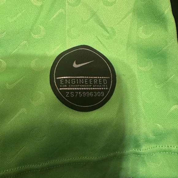 Authentic Marine Serre X Nike Lime Green Top and Black/Cream Jumpsuit - Picture 6 of 9